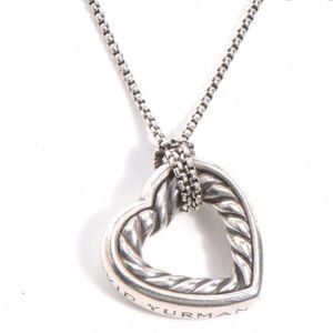 David Yurman heart cable necklace🤍